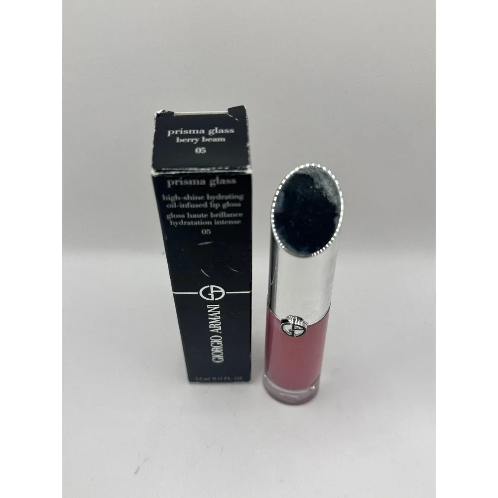 Giorgio Armani Prisma Glass Lip Gloss 05 Berry Beam NEW
